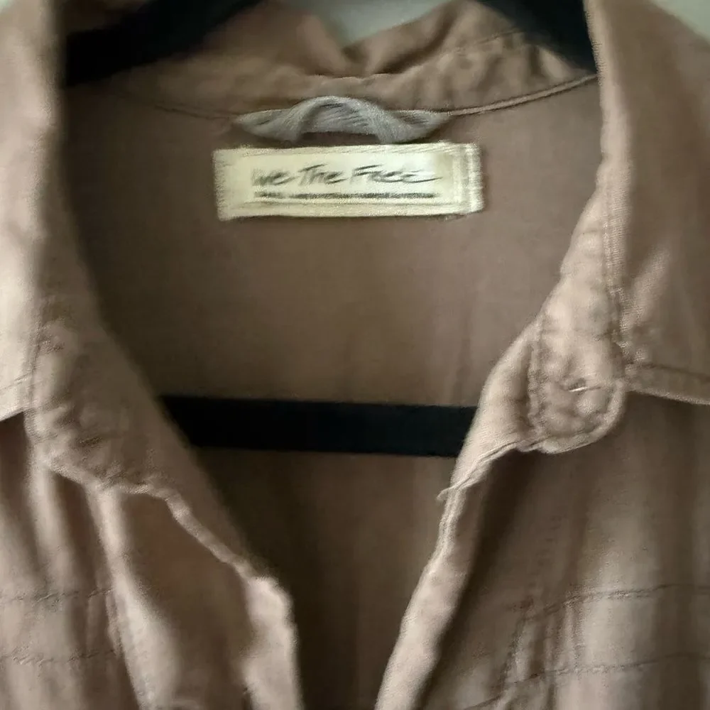 Free People Day Drifter Cargo Top in Pink Rose Size Small